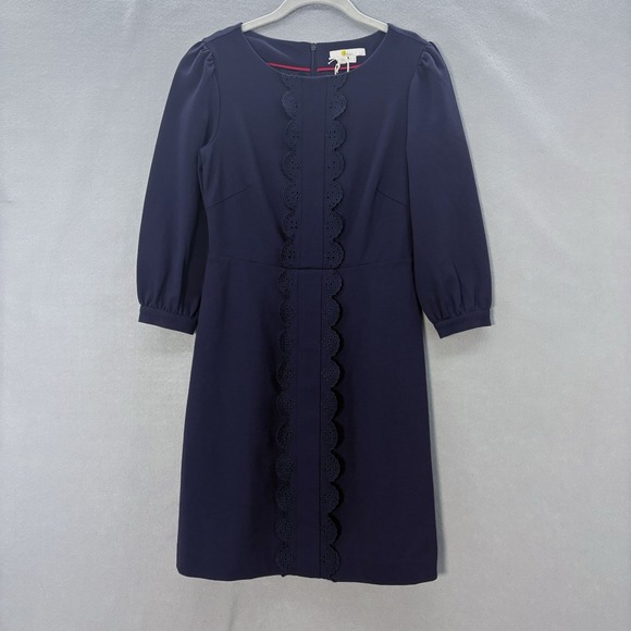 Boden Dresses & Skirts - Boden Alexandra Ponte A-Line Sheath Dress Size 4 Petite Navy Blue Classic Career